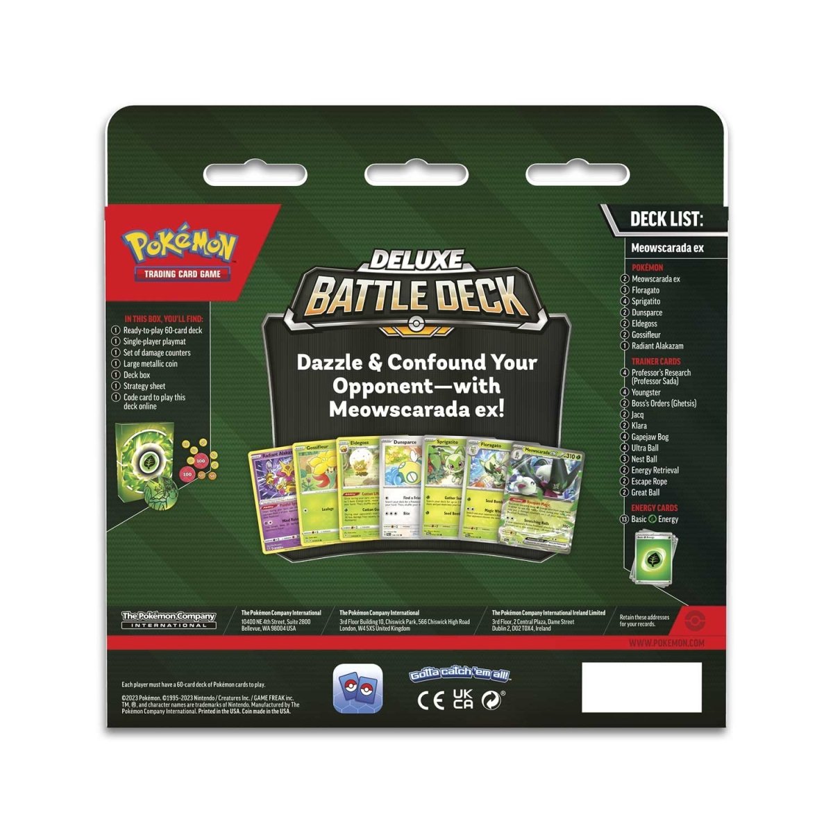 Pokemon TCG: Meowscarada ex Deluxe Battle Deck