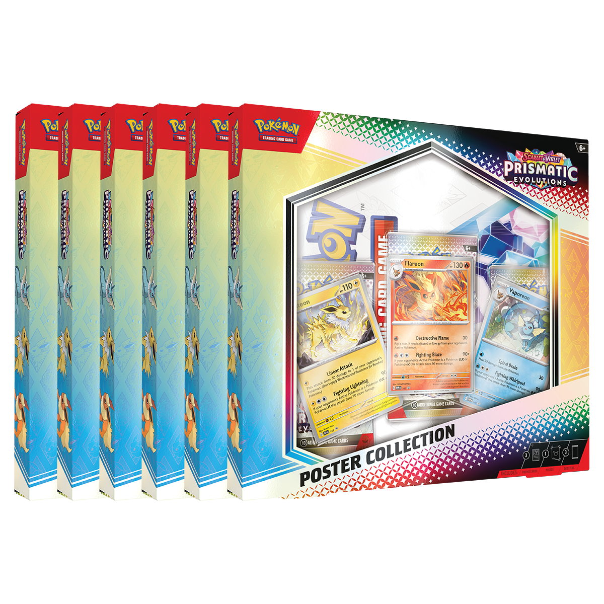 Pokemon Prismatic Evolutions Poster Collection Case