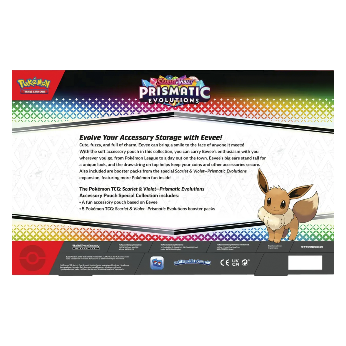 Pokemon Prismatic Evolutions Accessory Pouch Special Collection