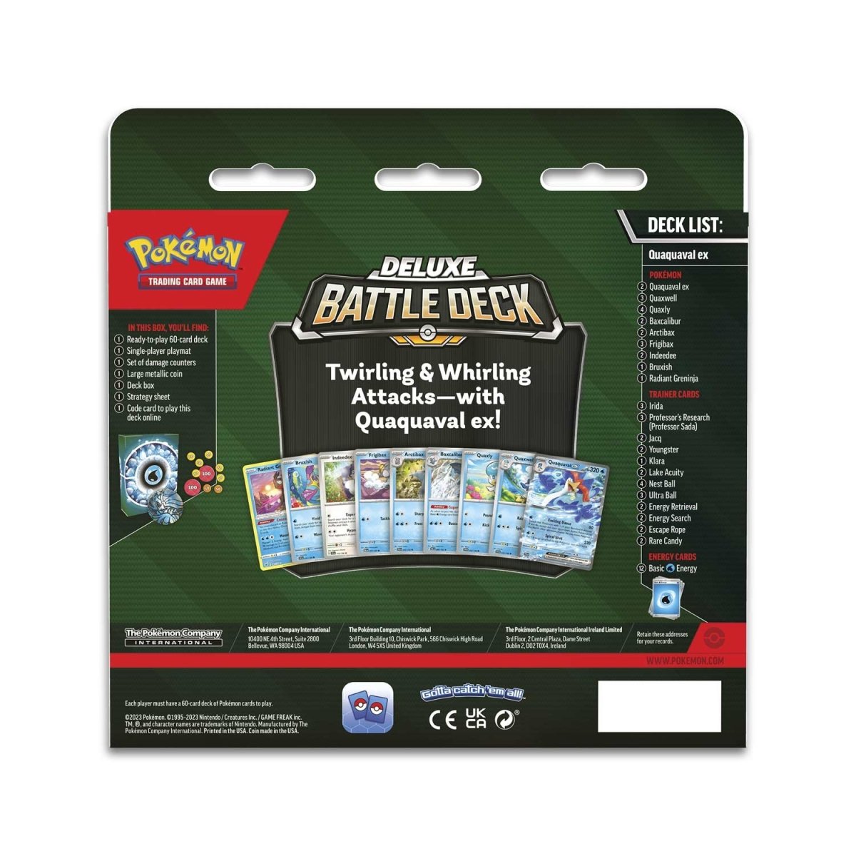 Pokemon TCG: Quaquaval ex Deluxe Battle Deck