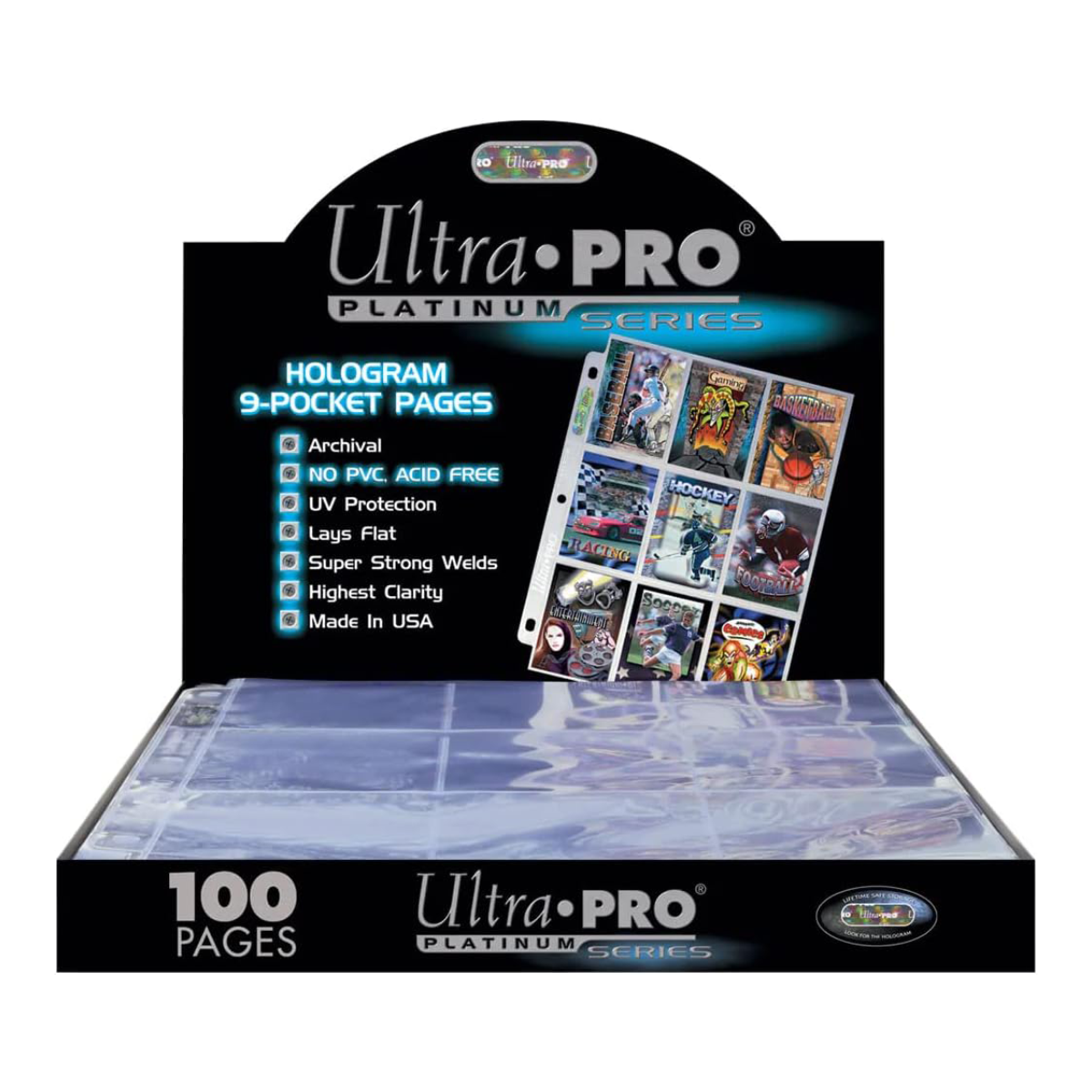 Ultra PRO Platinum Series 9-Pocket Pages - 100 Pages