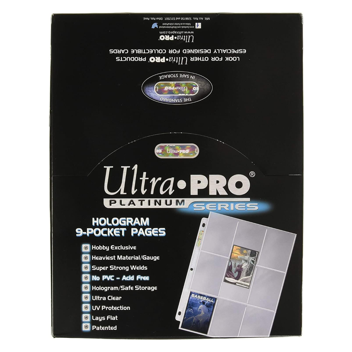 Ultra PRO Platinum Series 9-Pocket Pages - 100 Pages