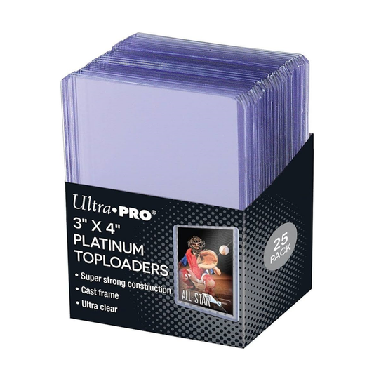 Ultra PRO 3" x 4" Ultra Clear Platinum Toploaders